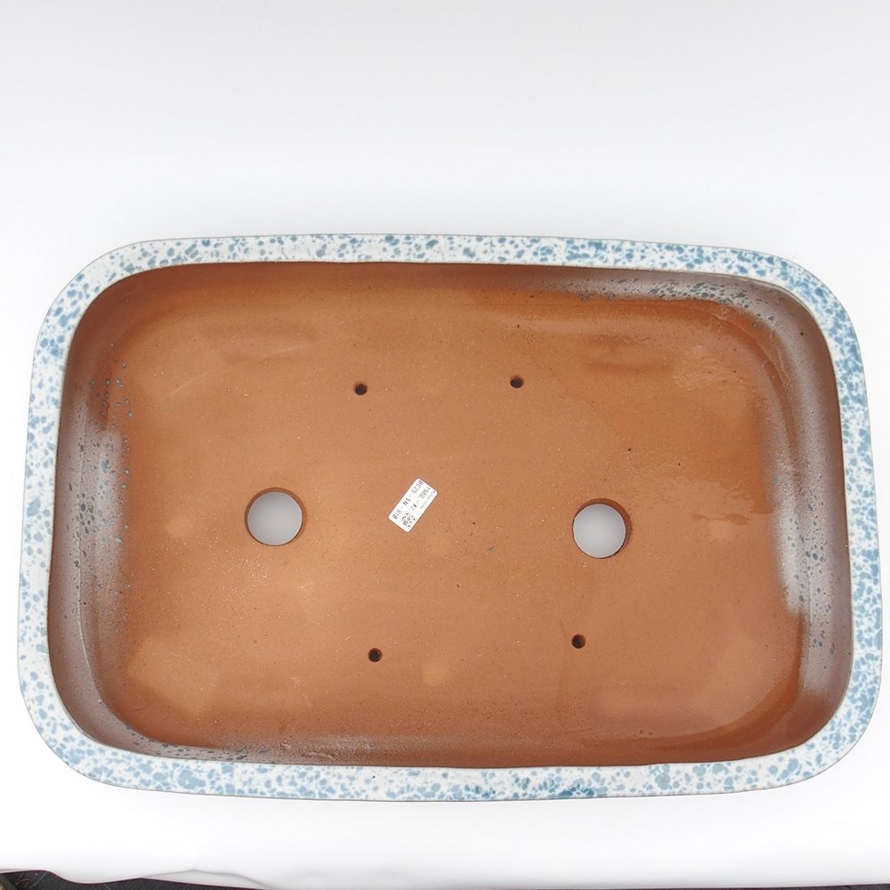 Tál 63 x 42 x 12 cm kék-fehér