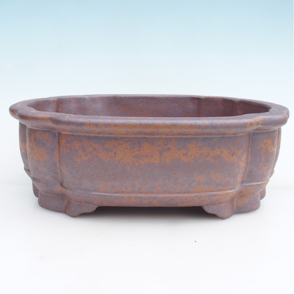 Kerámia bonsai tál 31,5 x 27,5 x 10 cm, fém színben