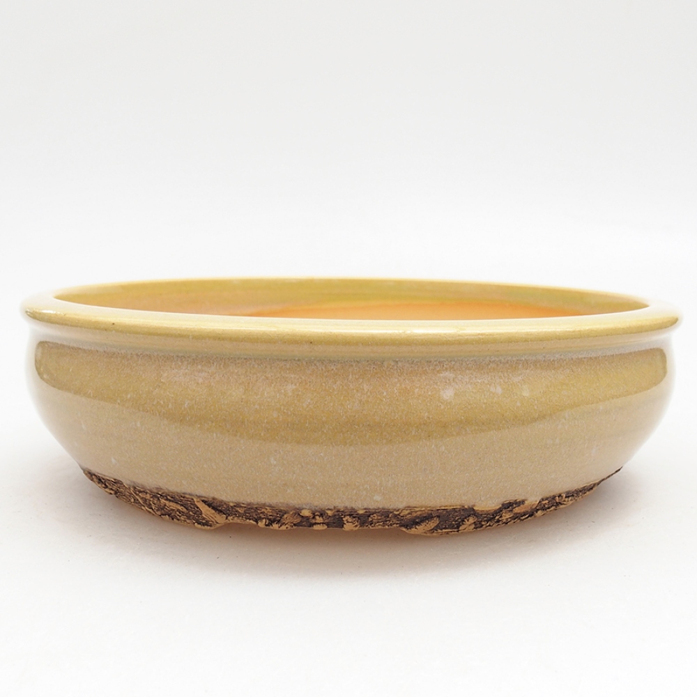 kerámia bonsai tál 18 x 18 x 5 cm, zöld