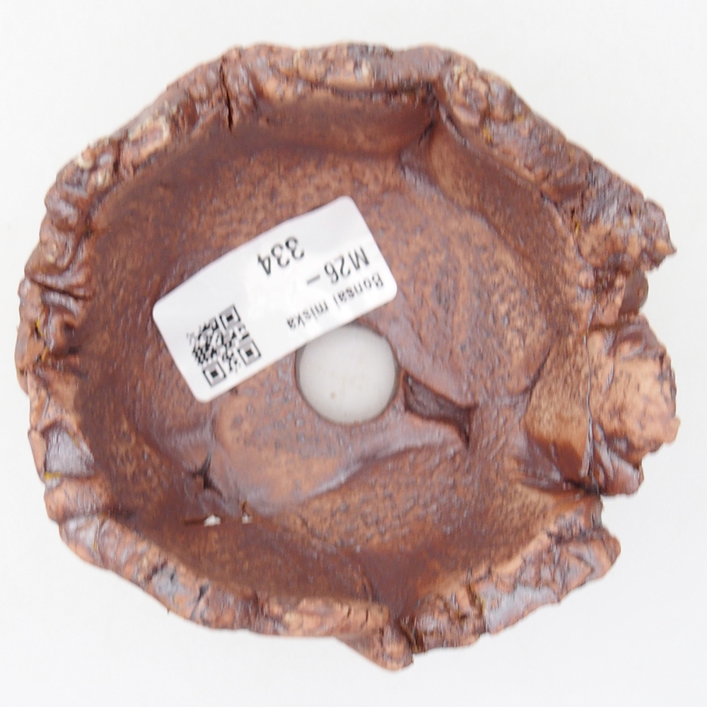 Kerámia kagyló 9,5 x 8,5 x 5,5 cm , barna színű