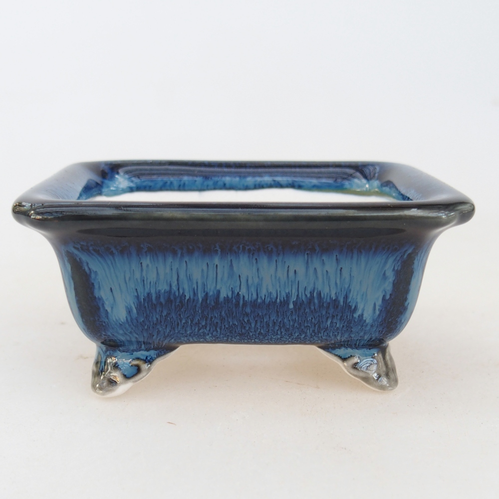 Mini bonsai tál 7 x 5,5 x 3 cm, kék színű