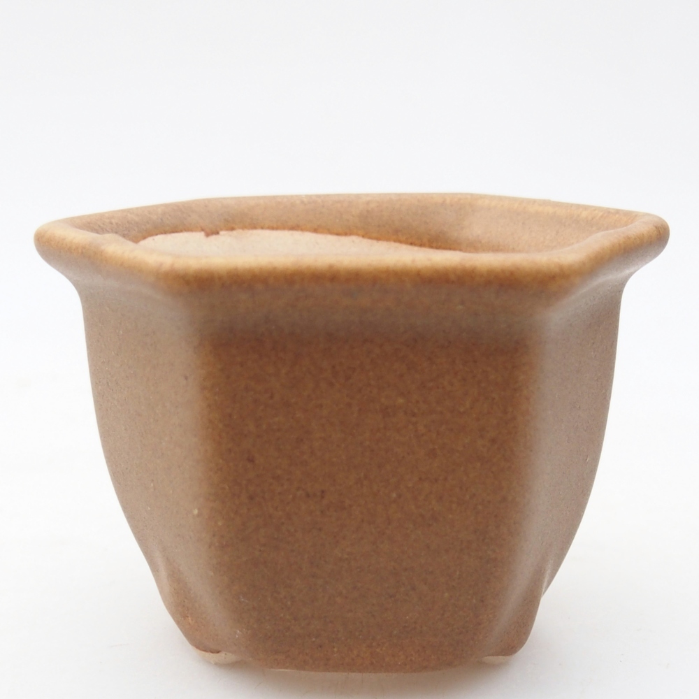 Mini bonsai tál 7,5 x 6,5 x 5 cm, barna