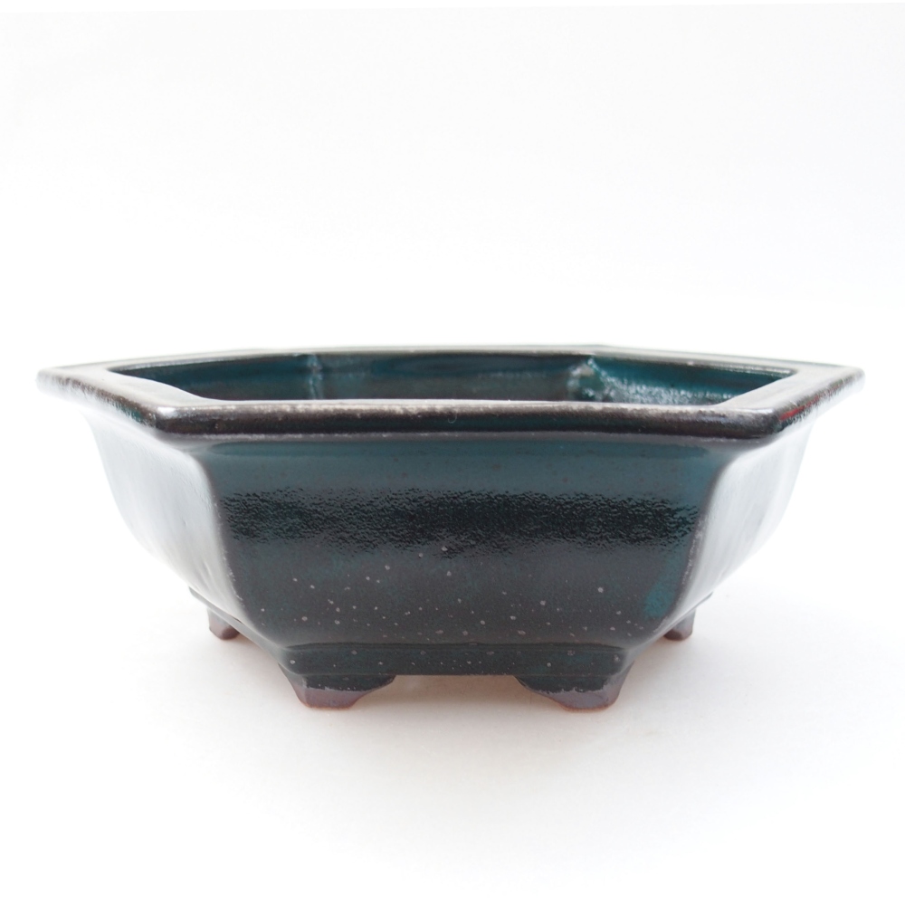 kerámia bonsai tál 22 x 17 x 5 cm, zöld