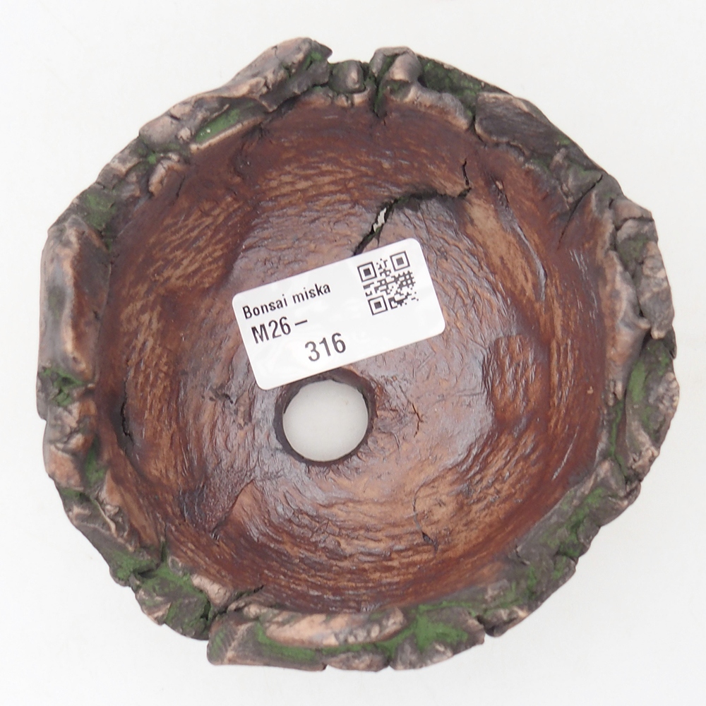 Kerámia kagyló 10,5 x 10,5 x 8 cm , zöld színű