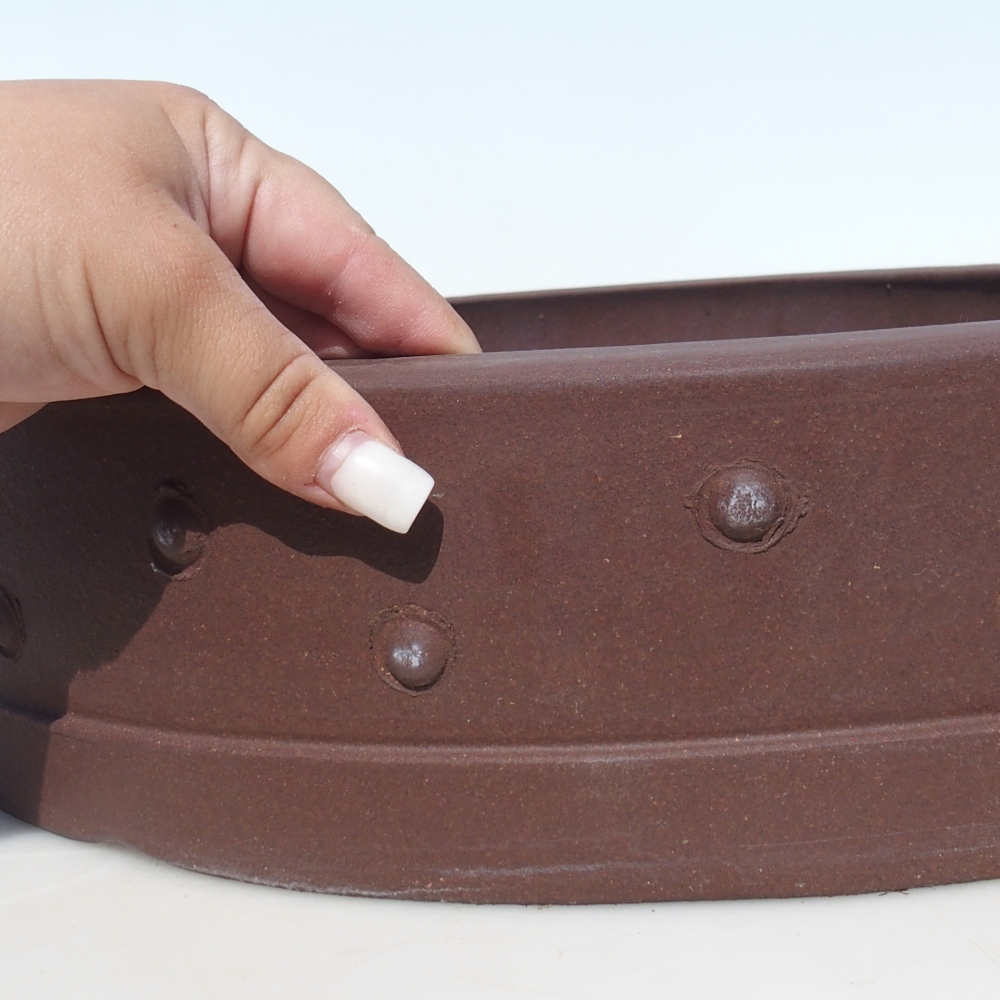 Bonsai tál 41,5 x 41,5 x 9,5 cm - barna