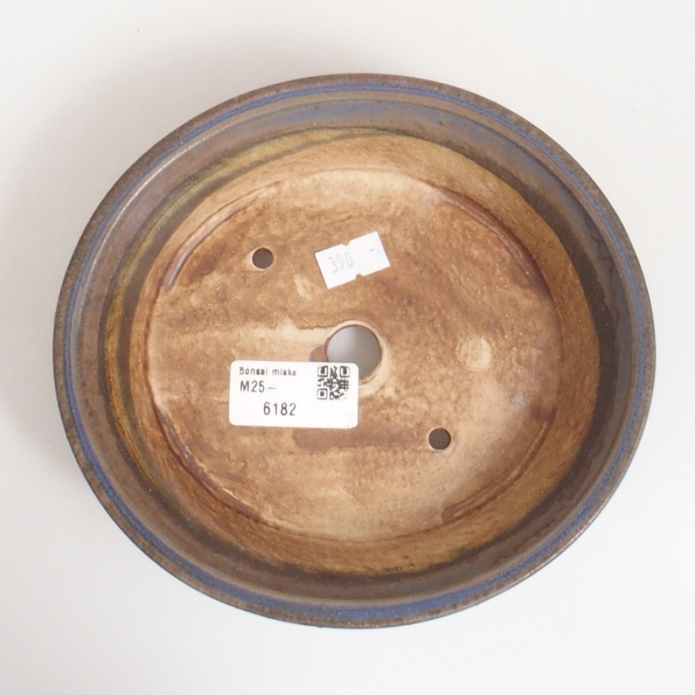 kerámia bonsai tál 10 x 8,5 x 4 cm, barna