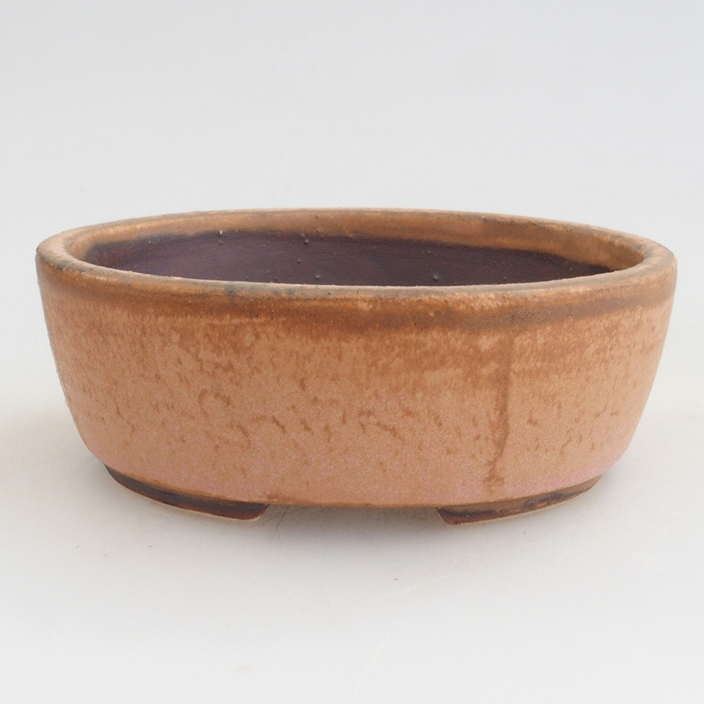 kerámia bonsai tál 10 x 8,5 x 4 cm, barna