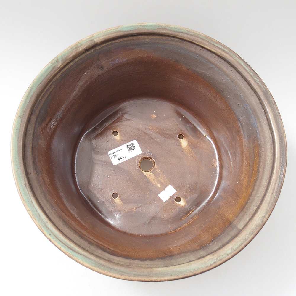 kerámia bonsai tál 29 x 29 x 12 cm, zöld