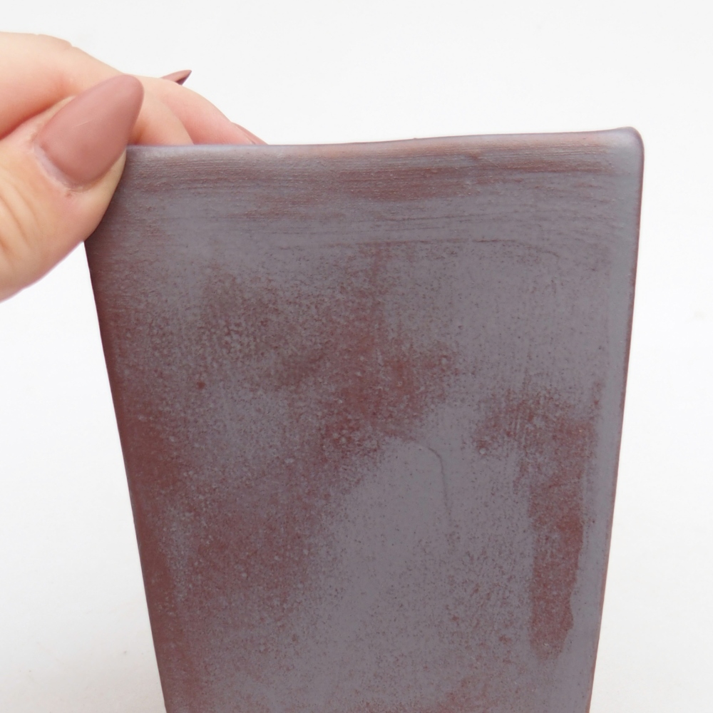 Kerámia bonsai tál 9 x 9 x 12,5 cm, fém színben