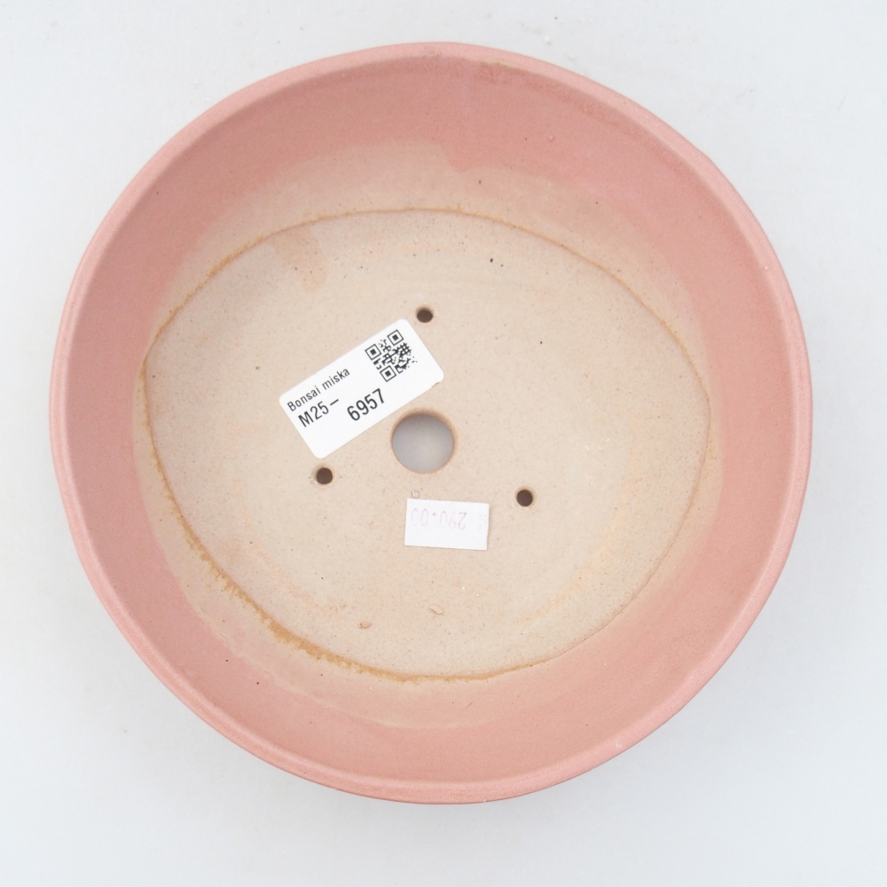 kerámia bonsai tál 18 x 18 x 5 cm, rózsaszínű