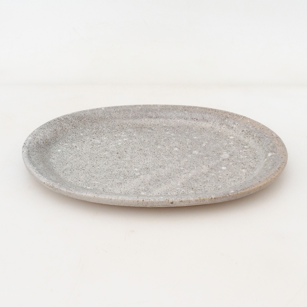 Bonsai ovális csészealj S - 20 x 16,5 x 1,5 cm - bézs színű