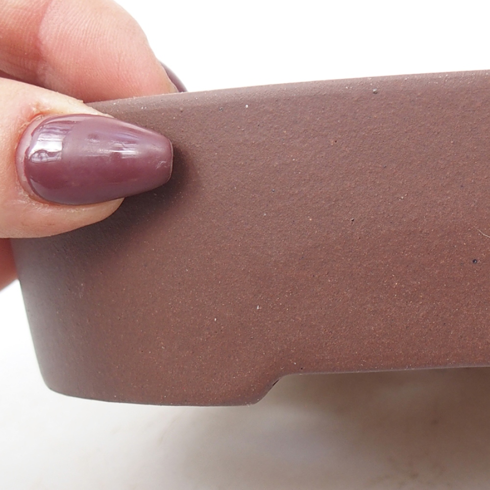 kerámia bonsai tál 15,5 x 11,5 x 4 cm, barna