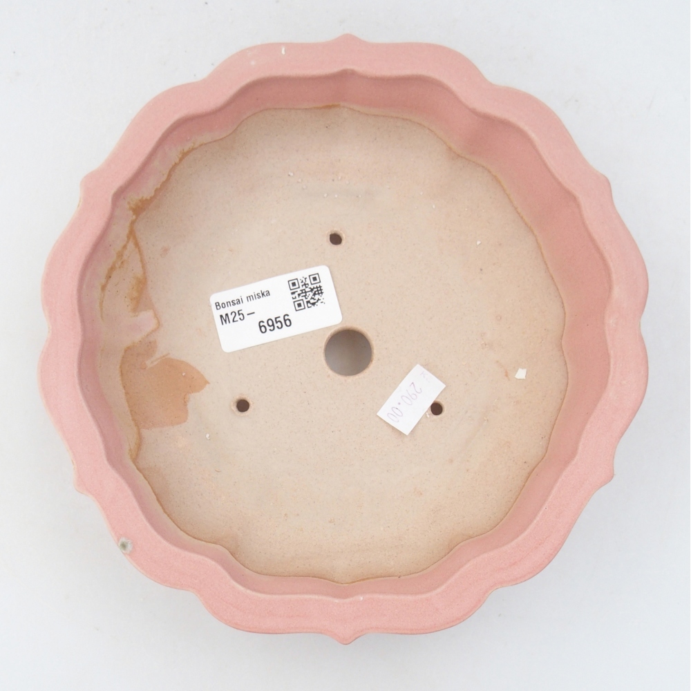 kerámia bonsai tál 19 x 19 x 5 cm, rózsaszínű