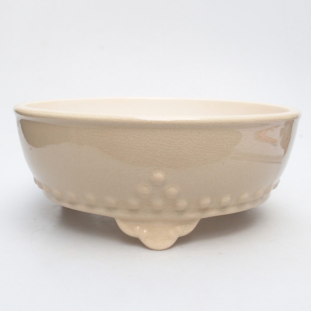 Tál 21 x 21 x 8,5 cm bézs színben