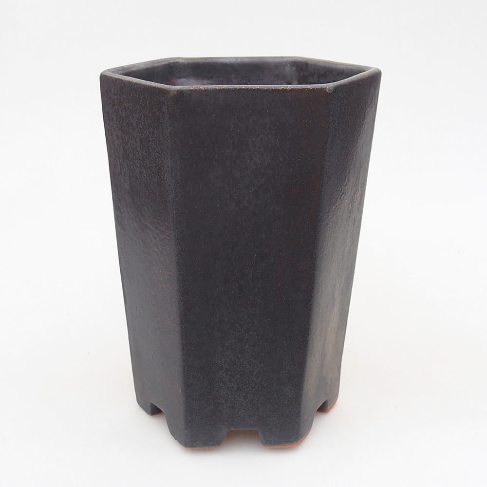 kerámia bonsai tál 13 x 11,5 x 17 cm, zöld-szürke