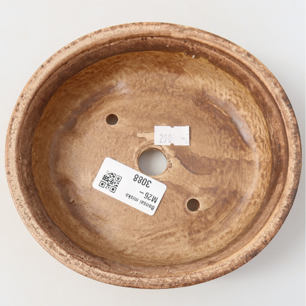 Kerámia bonsai tál, 15,5 x 14,5 x 4 cm, rózsaszín