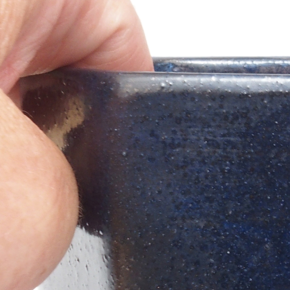 kerámia bonsai tál 9,5 x 8,5 x 14,5 cm, kék színű