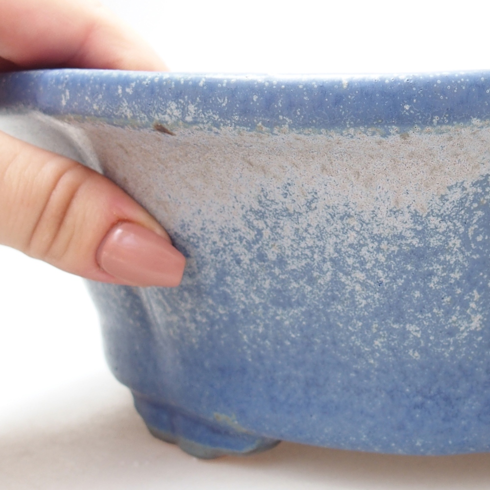 kerámia bonsai tál 26,5 x 26,5 x 8 cm, kék színű