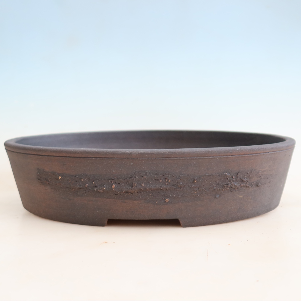 Kerámia bonsai-tál, 37,5 x 30,5 x 8 cm, barna színű