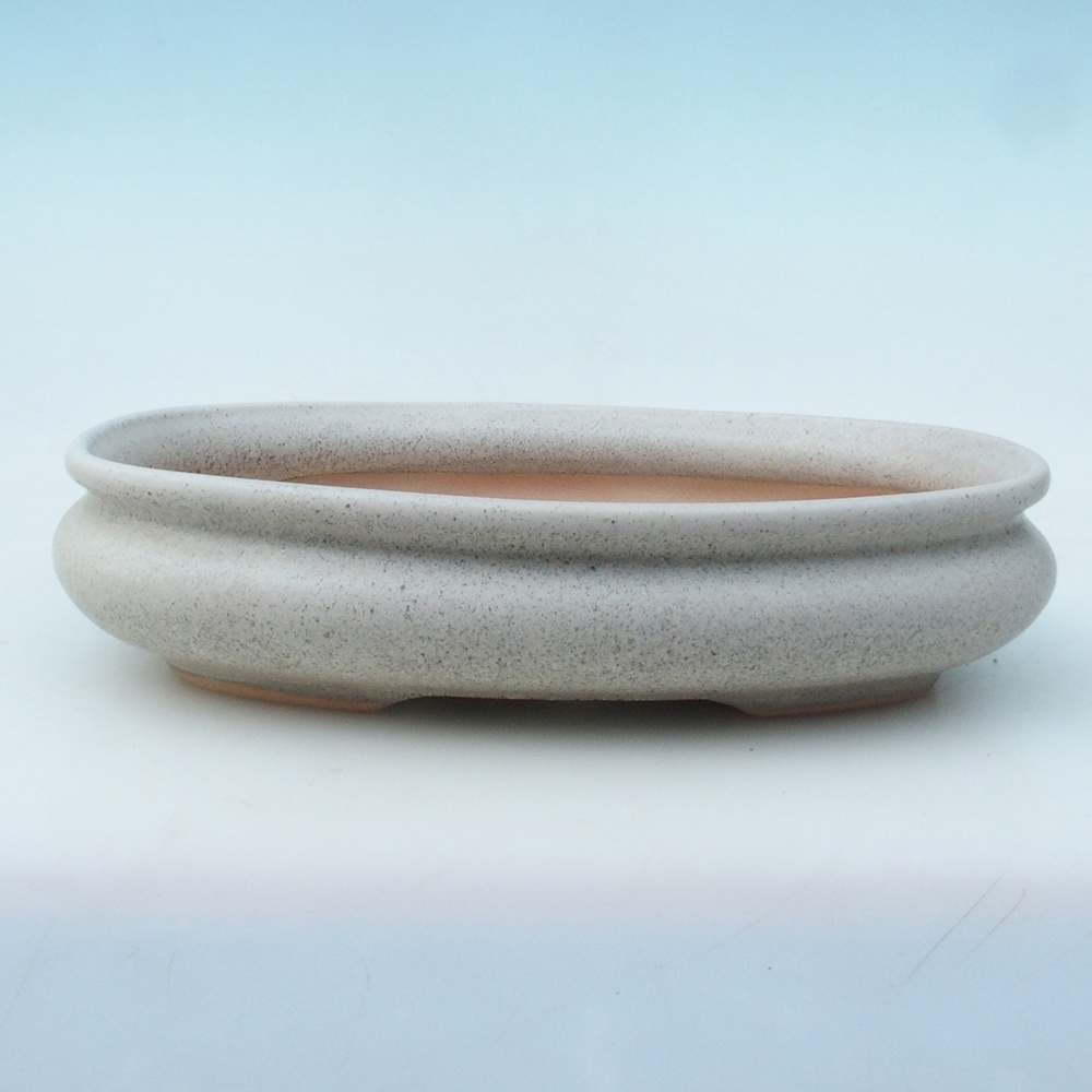 Bonsai tál + csészealj H15 - 25,5x17,5x6 cm. - bézs színű