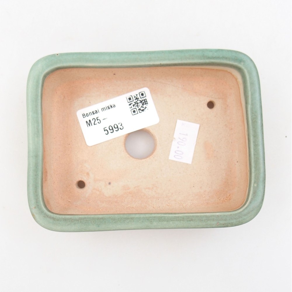 kerámia bonsai tál 22 x 17 x 5 cm, zöld