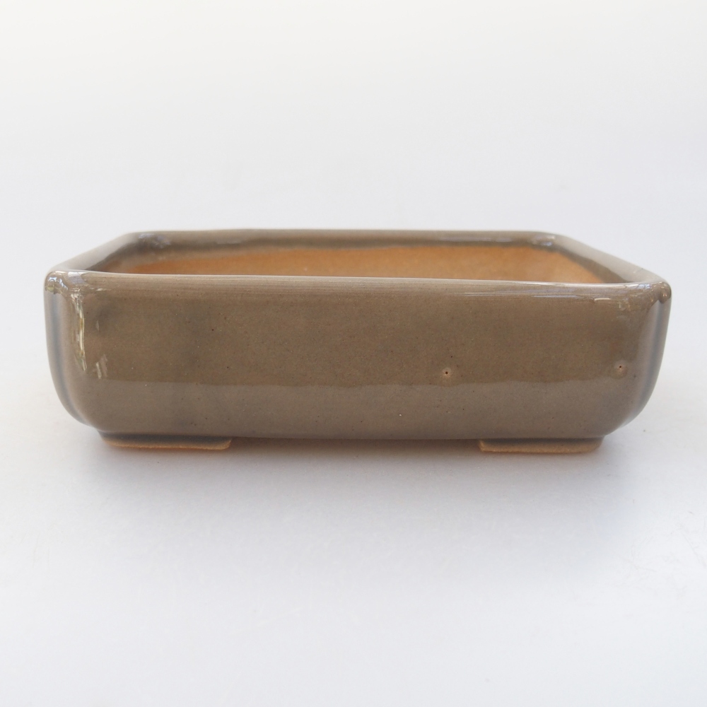 kerámia bonsai tál 11,5 x 9 x 3,5 cm, szürke