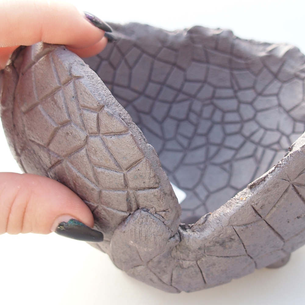 Kerámia kagyló 15 x 14,5 x 10 cm , metál színű