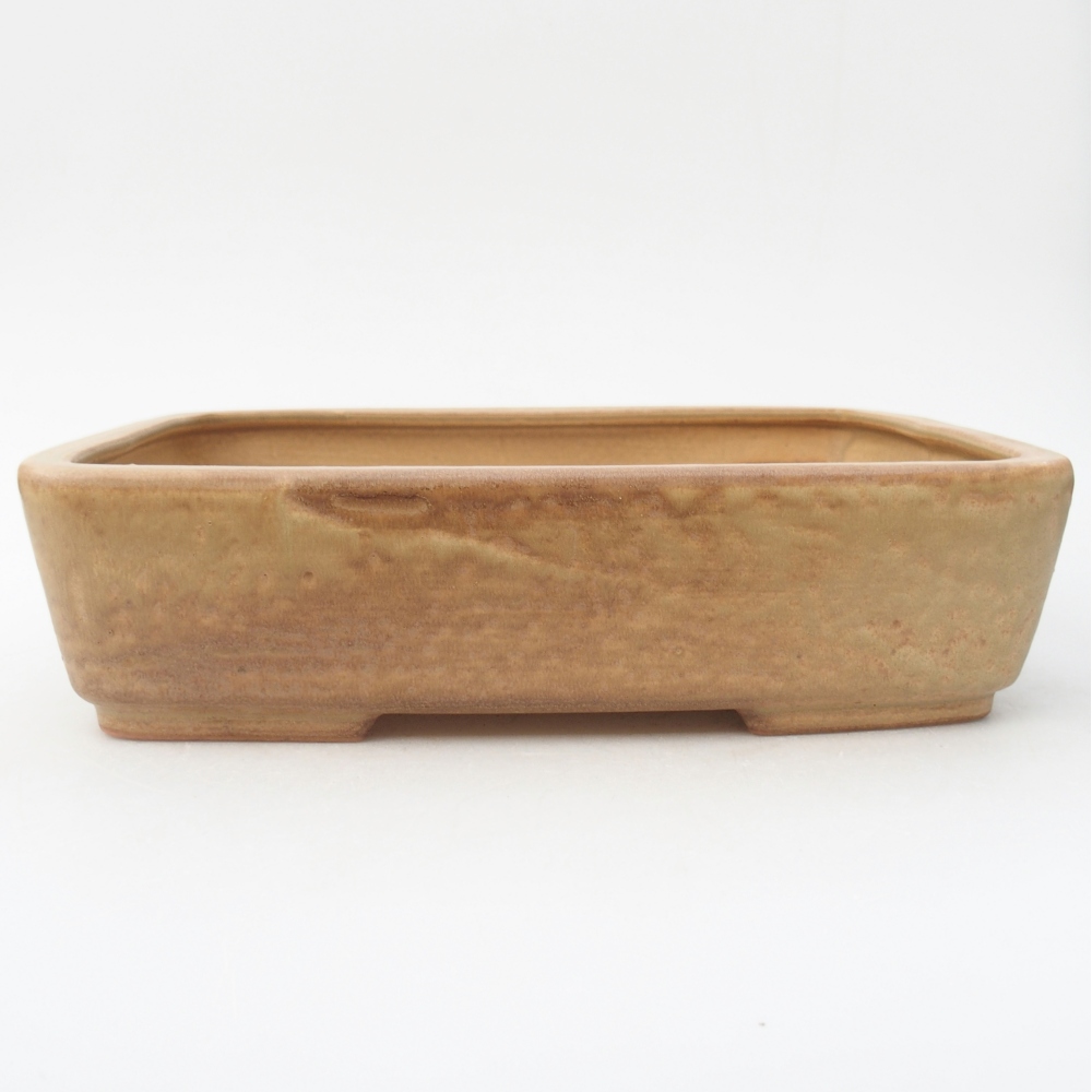 kerámia bonsai tál 26,5 x 20,5 x 6,5 cm, bézs színű