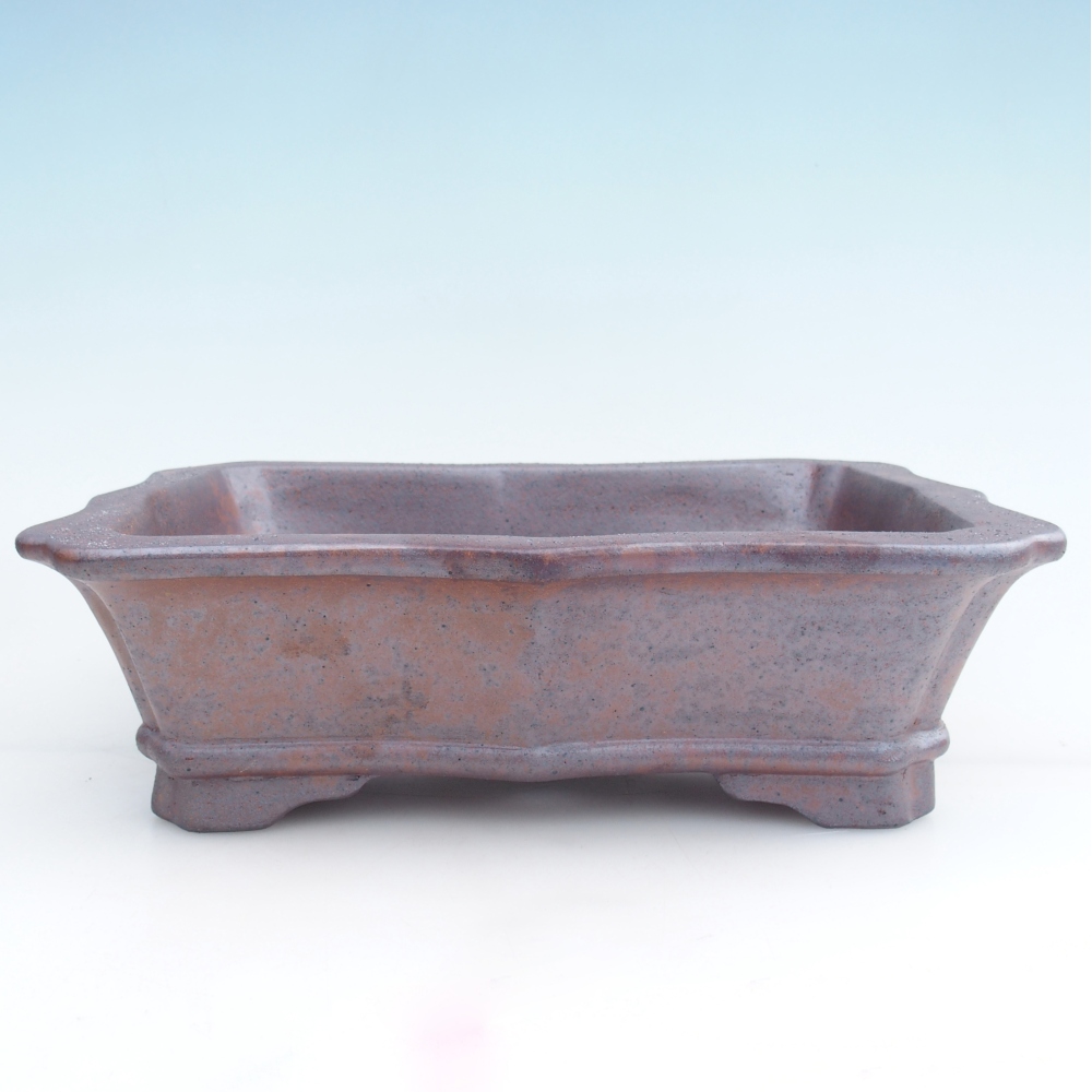 Kerámia bonsai tál 27,5 x 19 x 8 cm, fém színben