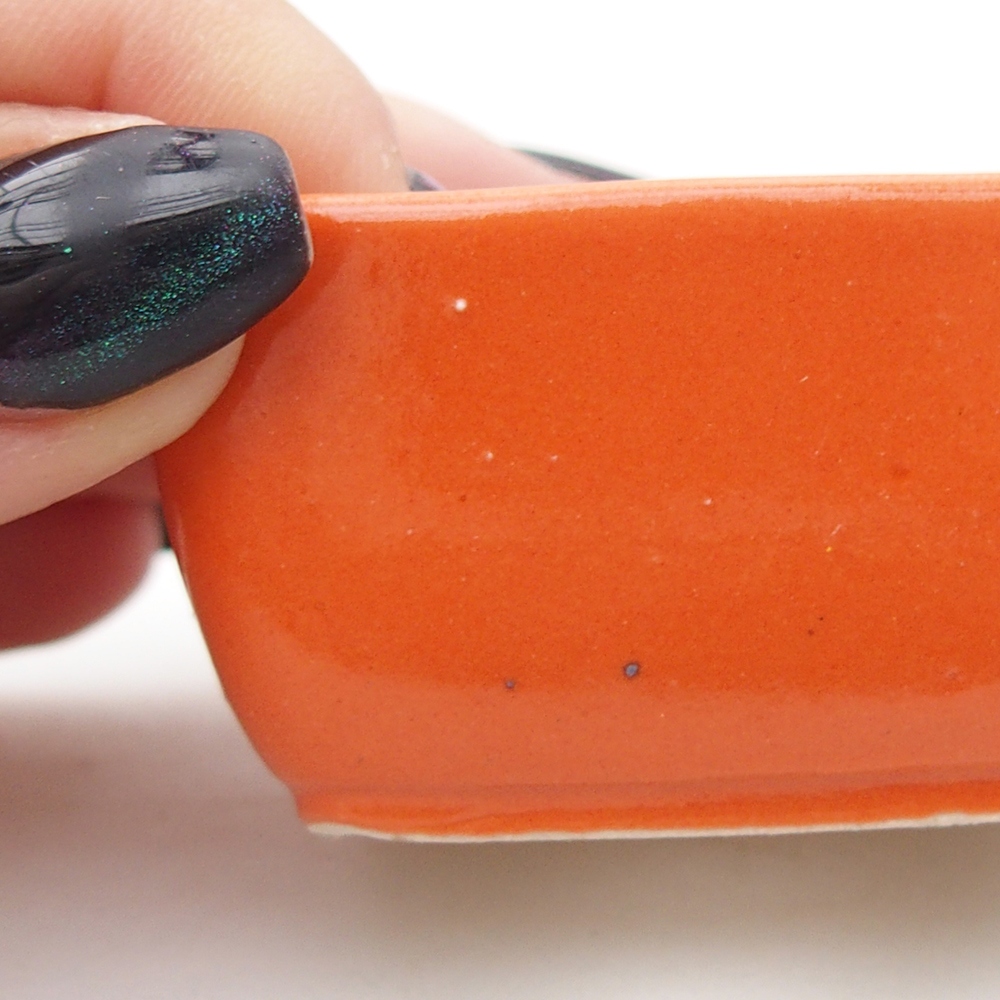 Mini bonsai tál 6 x 4,5 x 3 cm, narancs színben