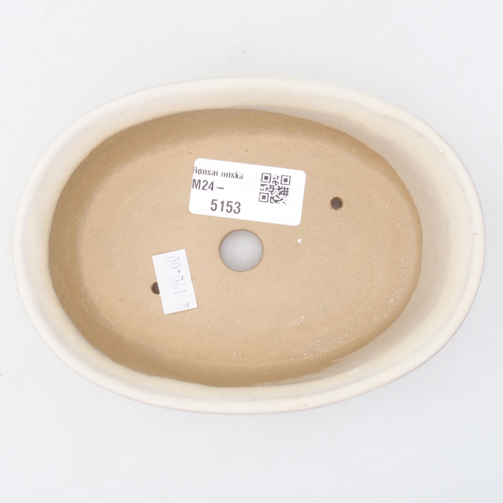 kerámia bonsai tál 11,5 x 11,5 x 5 cm, bézs színű