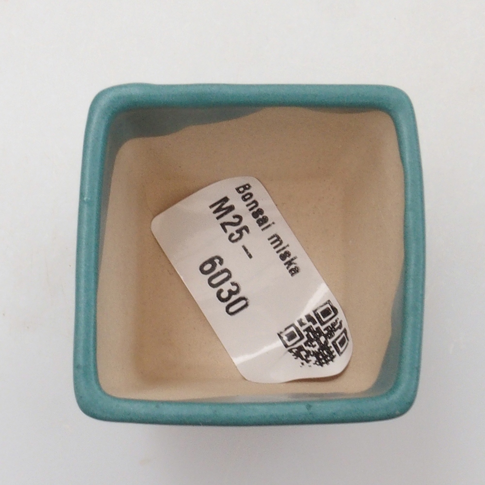 kerámia bonsai tál 6,5 x 5,5 x 4 cm, kék színben