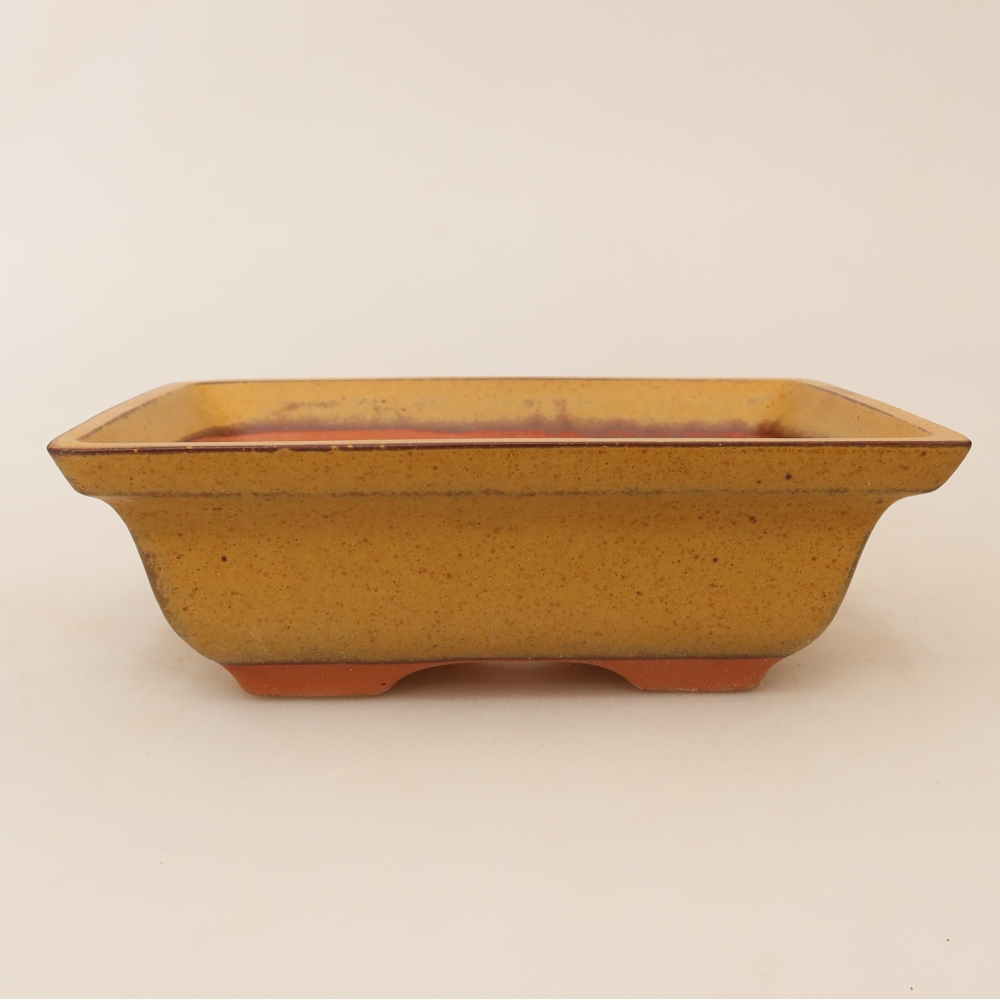 Kerámia tál  14,5 x 10 x 5 cm, sárga színű