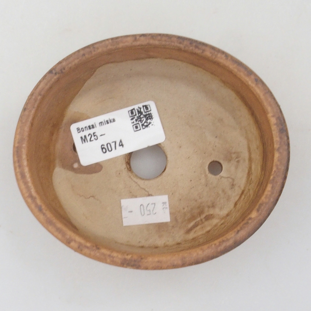 kerámia bonsai tál 10 x 8,5 x 4 cm, barna