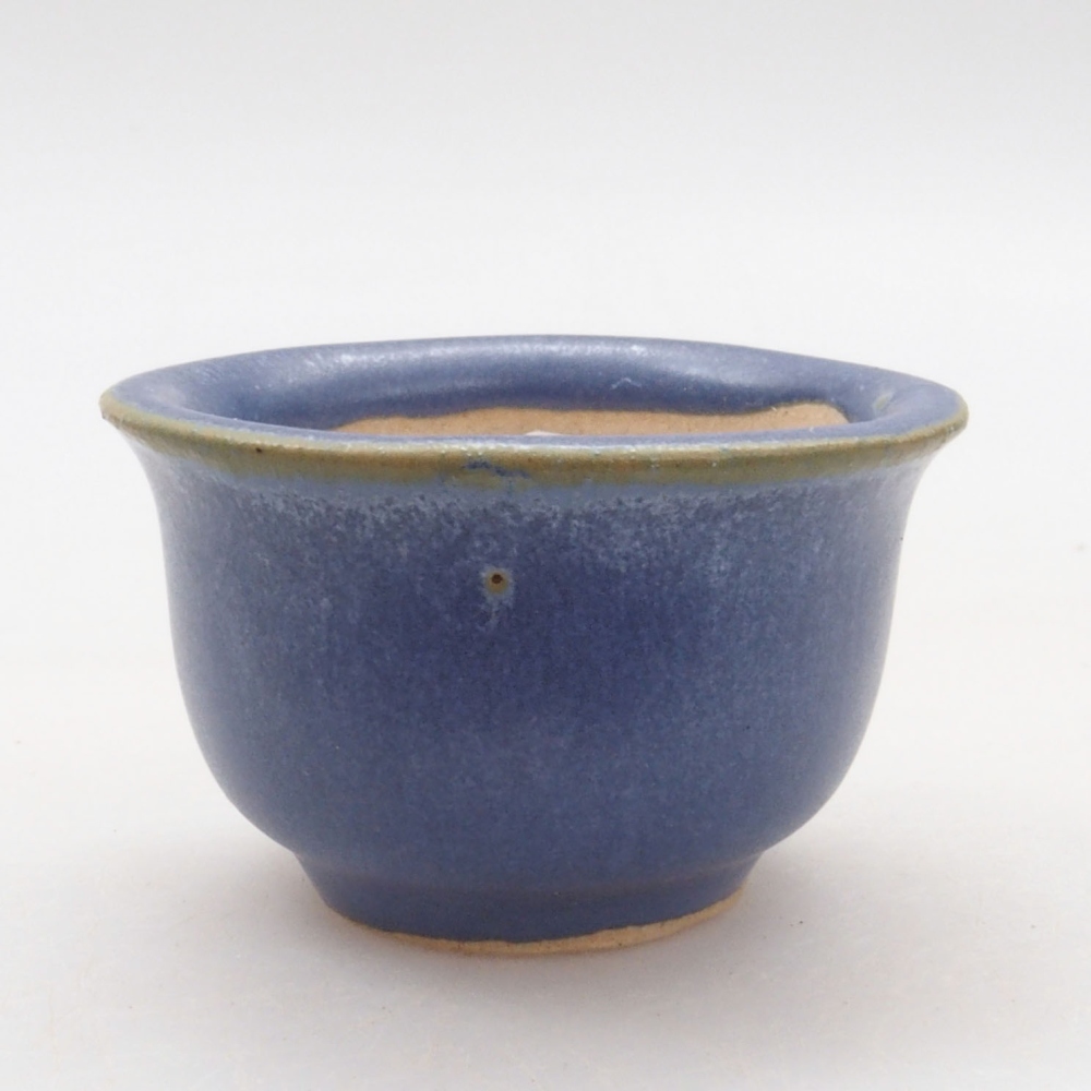 Mini bonsai tál 4,5 x 4,5 x 3 cm, kék színben