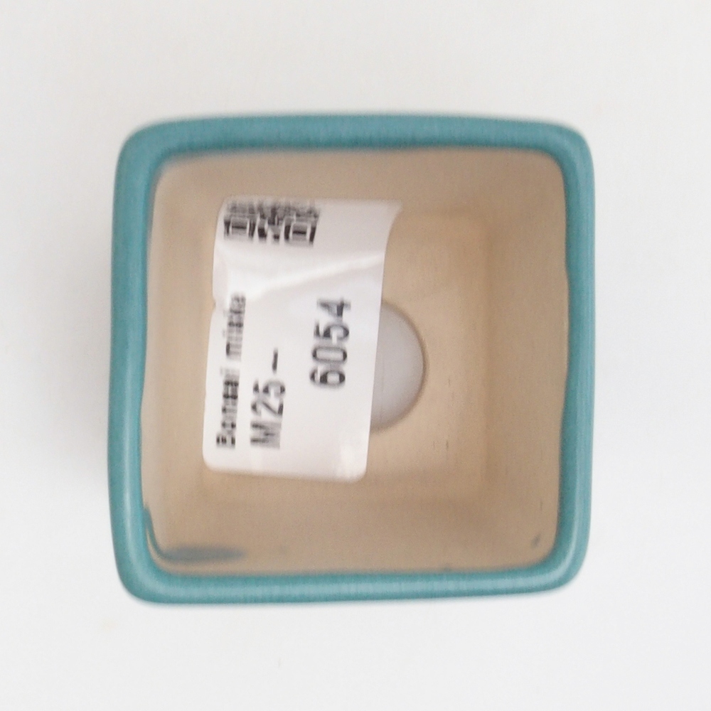 kerámia bonsai tál 6,5 x 5,5 x 4 cm, kék színben