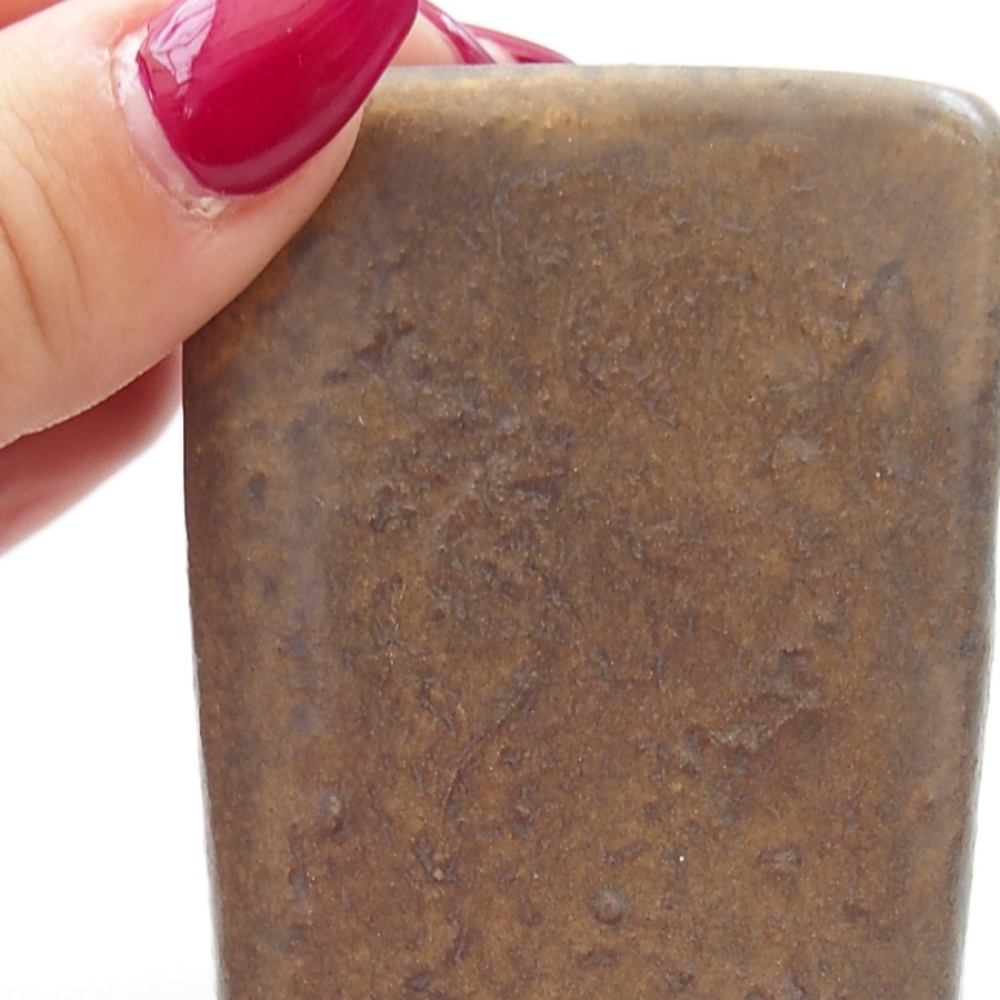 kerámia bonsai tál 5 x 5 x 6,5 cm, barna