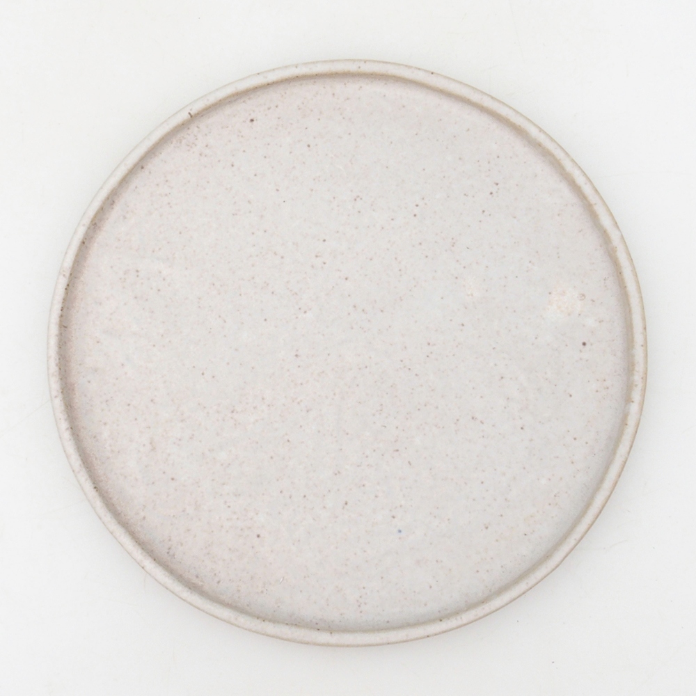 Kerek bonsai konzol D7-S - 16 x 16 x 1 cm - bézs színű