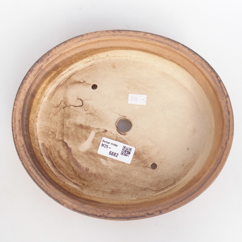 kerámia bonsai tál 24 x 20,5 x 5 cm, rózsaszínű