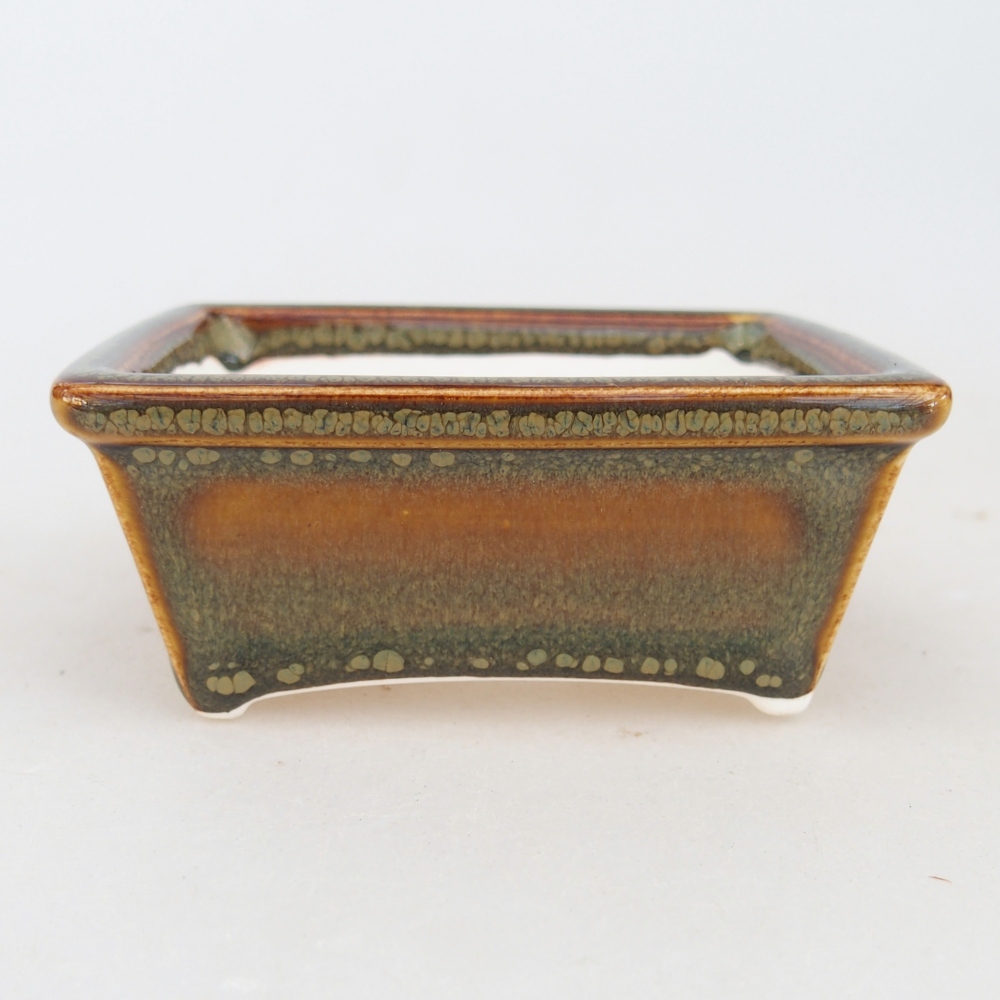 Mini bonsai tál 7,5 x 6 x 3 cm, barna