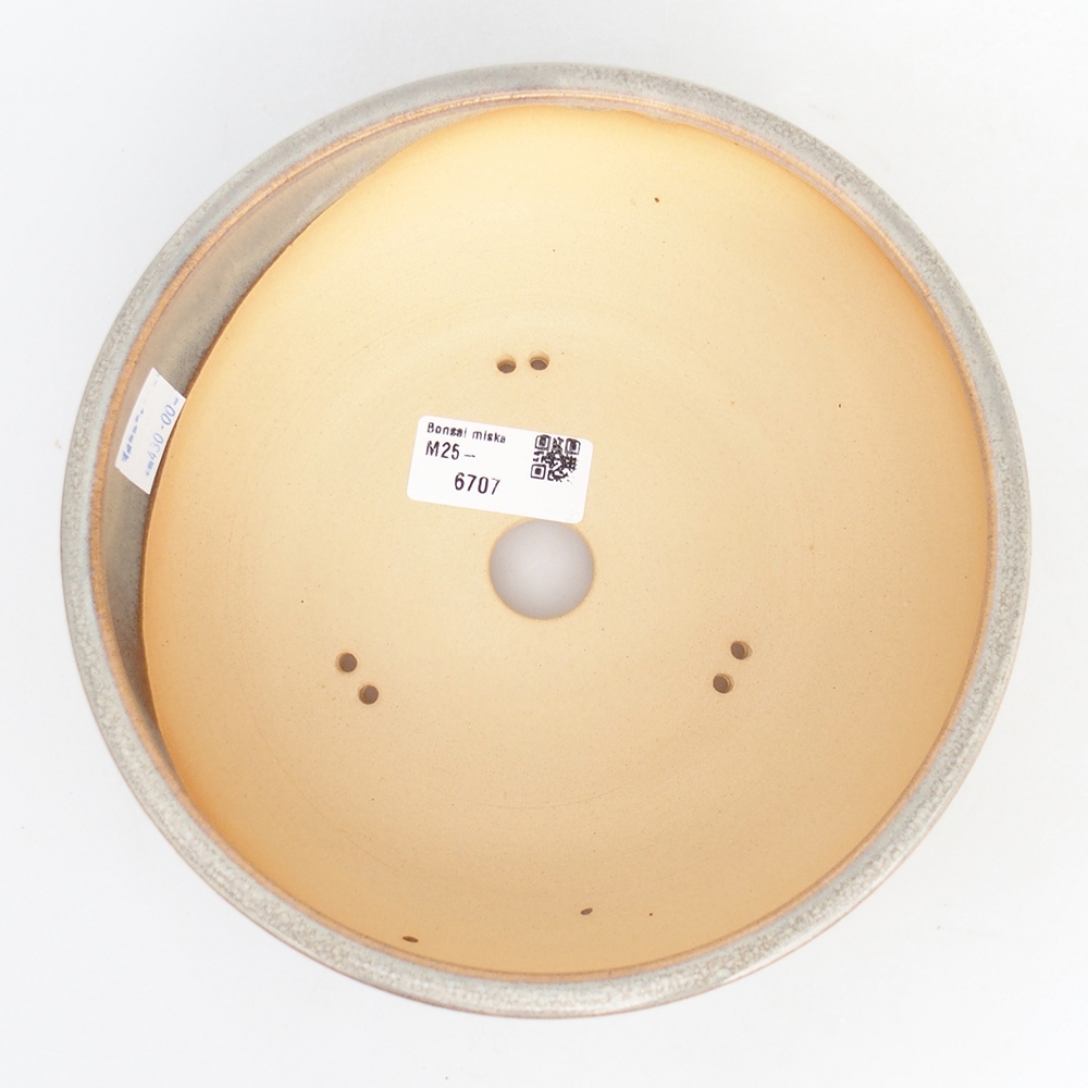 kerámia bonsai tál 19 x 19 x 6,5 cm, szürke