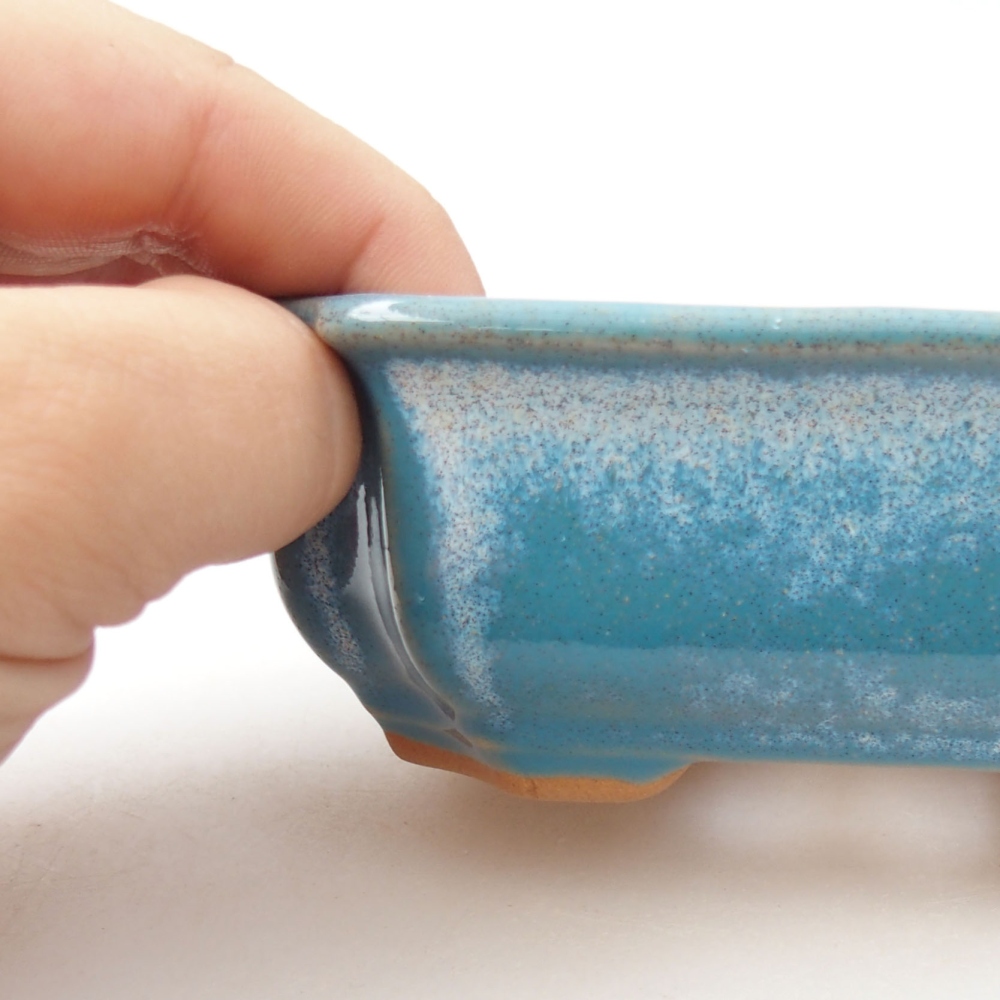 kerámia bonsai tál 22 x 17 x 5 cm, zöld