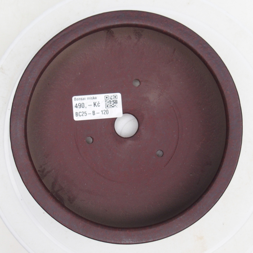 kerámia bonsai tál 17,5 x 17,5 x 4 cm, barna