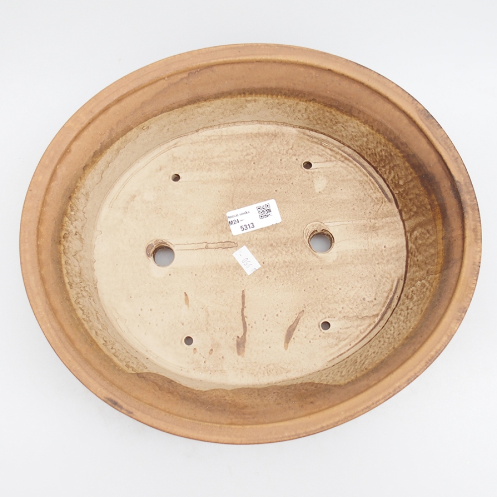 kerámia bonsai tál 32 x 29 x 7 cm, rózsaszínű