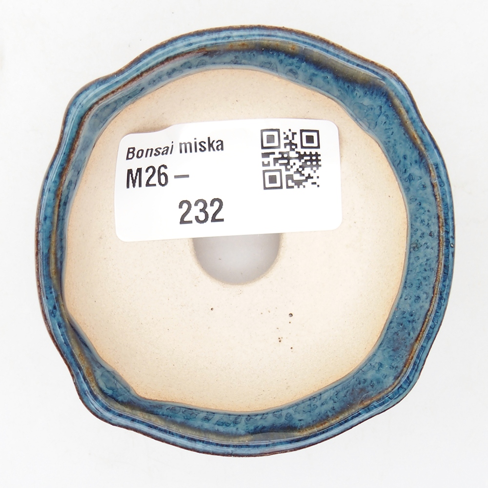 Mini bonsai tál 6,5 x 6,5 x 2,5 cm, kék színben
