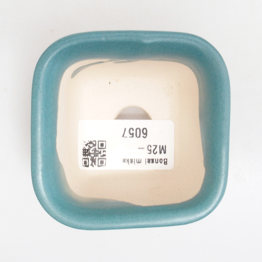 kerámia bonsai tál 6,5 x 5,5 x 4 cm, kék színben