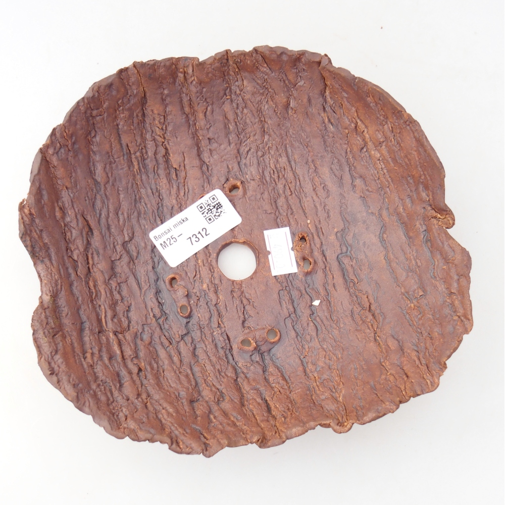 Kerámia kagyló 19 x 18 x 5,5 cm , barna színű