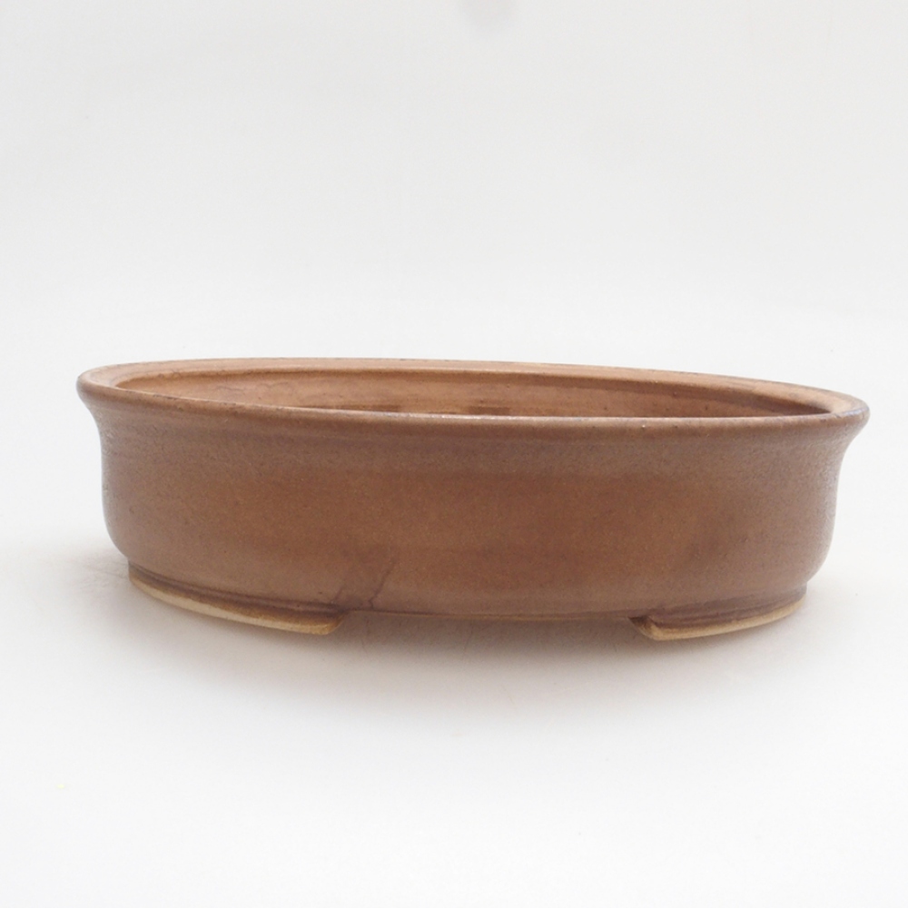 kerámia bonsai tál 10 x 8,5 x 4 cm, barna