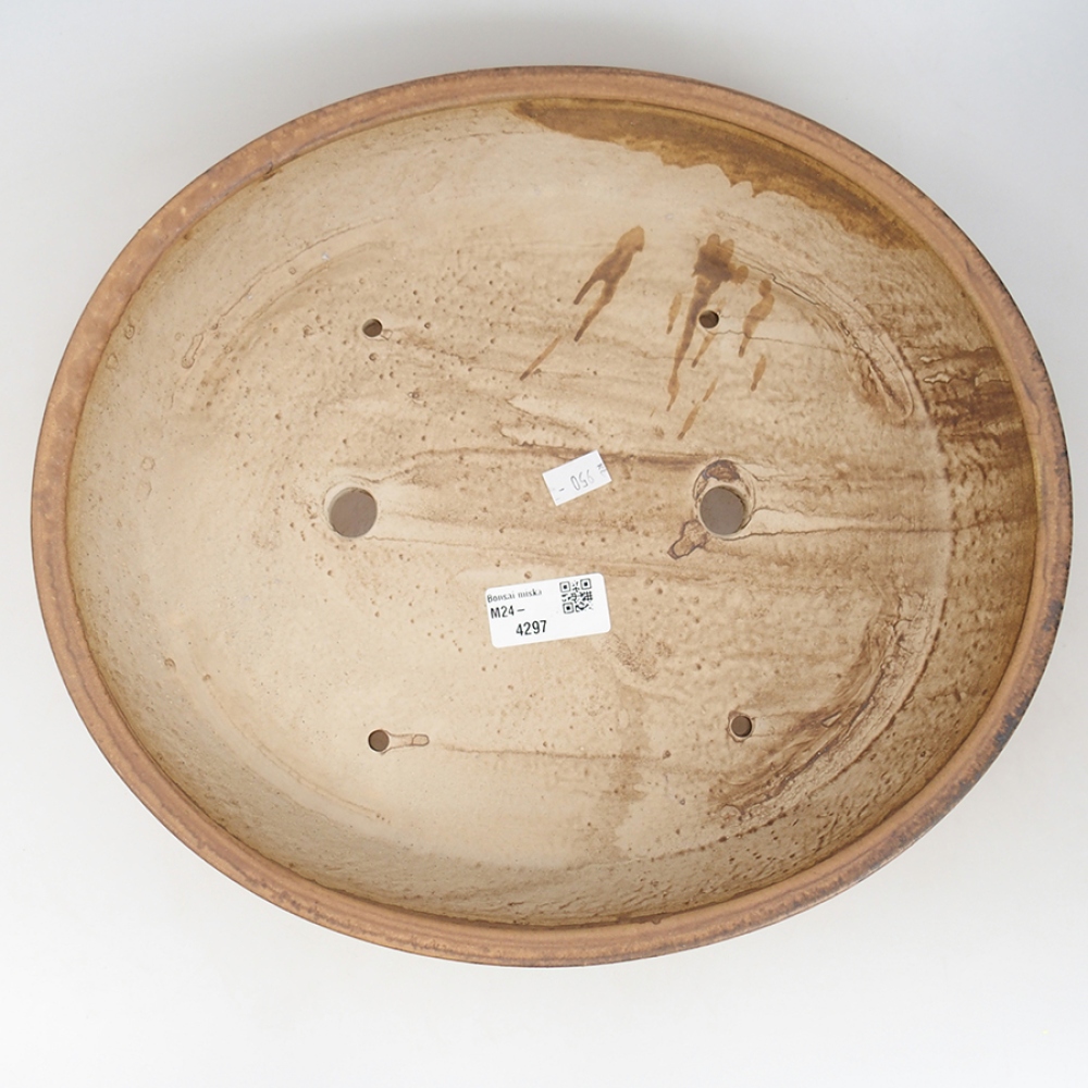 kerámia bonsai tál 32 x 28 x 6 cm, rózsaszínű