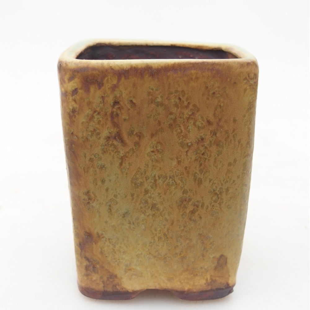 kerámia bonsai tál 5 x 5 x 6,5 cm, zöld